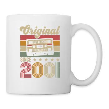 Vintage Geburtstag Original Geschenkidee 2001 - Tasse - Weiß - Rechts