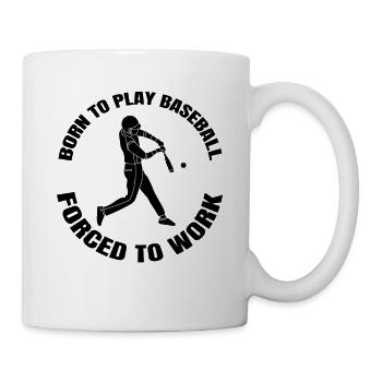 Cadeau de baseball Jeu de baseball Amateurs de baseball - Mug blanc - blanc - Droite
