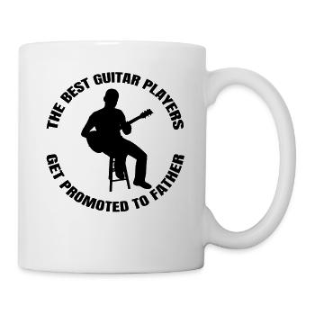 Gitarrist Papa Gitarre Vater Musiker Dad Gitarren - Tasse - Weiß - Rechts