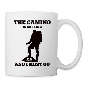 Camino 2023 Pilger Reise Pilgern Jakobsweg Wandern - Tasse - Weiß - Rechts