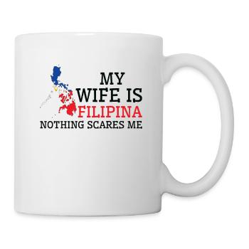 Rien ne me fait peur femme philippine - Mug blanc - blanc - Droite