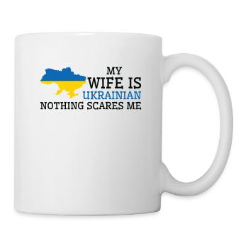 Rien ne me fait peur épouse ukrainienne Ukraine - Mug blanc - blanc - Droite