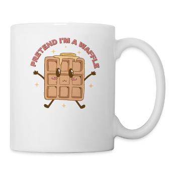 Stellen Sie Sich Vor, Ich Bin Ein Waffel -Witz - Tasse - Weiß - Rechts