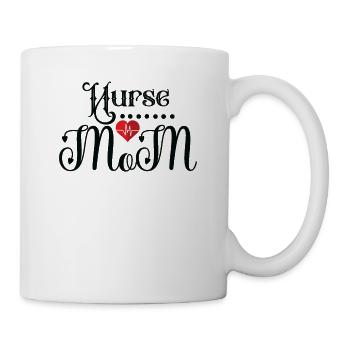 Krankenschwester Mom - Tasse - Weiß - Rechts