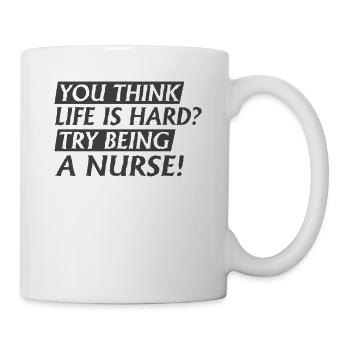 Try to be a nurse - Mug - white - Right