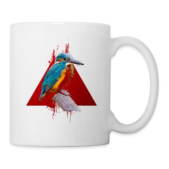 Hummingbird Animal Art Watercolor Cartoon Colorful - Mug - white - Right