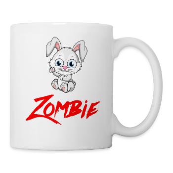 ZOMBIE HASE Halloween Apokalypse Horror Monster - Tasse - Weiß - Rechts