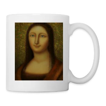 Gustav Klimt Style Portrait of a Woman - Mug - white - Right