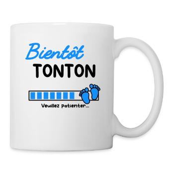 Annonce grossesse bientôt Tonton - Mug blanc - blanc - Droite