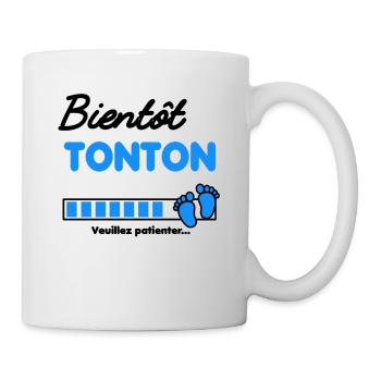 Bientôt Tonton Annonce grossesse - Mug blanc - blanc - Droite
