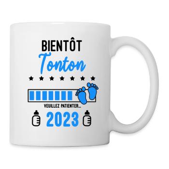 Bientôt Tonton 2023 Annonce grossesse - Mug blanc - blanc - Droite