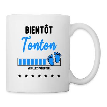 bientôt Tonton - Mug blanc - blanc - Droite