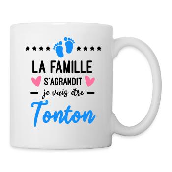 famille s'agrandit Tonton naissance - Mug blanc - blanc - Droite