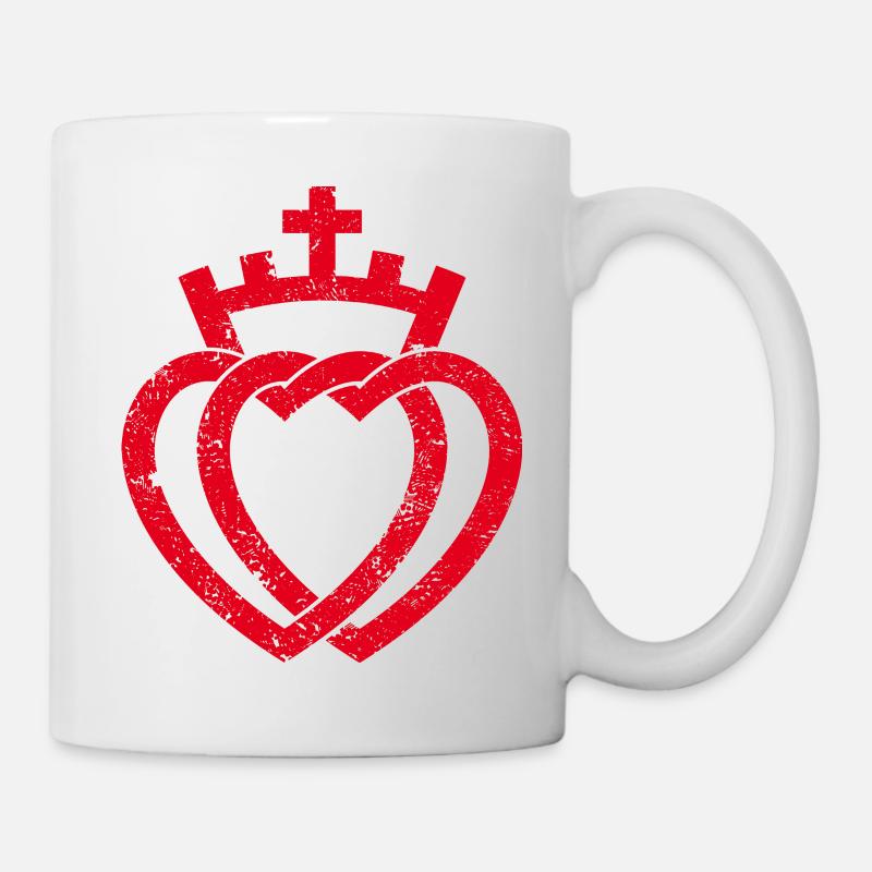 Coeurs - VINTAGE / Pays-de-la-Loire - Mug blanc - blanc