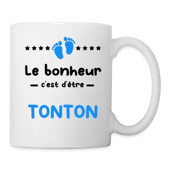 Annonce grossesse bonheur Tonton - Mug blanc - blanc - Droite