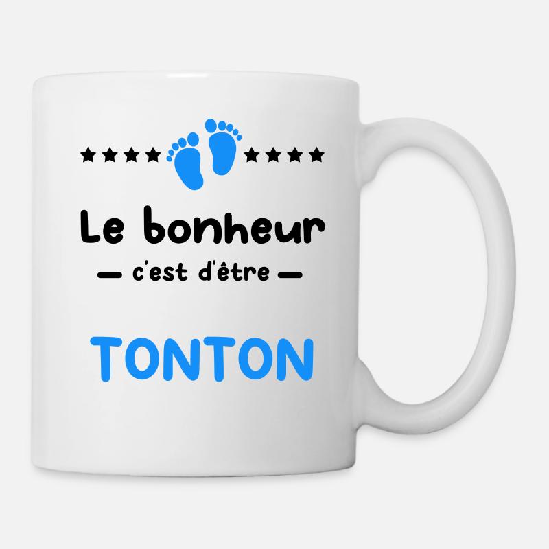 Annonce grossesse bonheur Tonton - Mug blanc - blanc