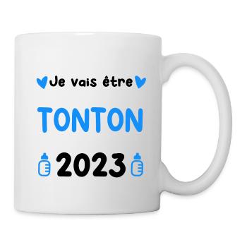Annonce grossesse Tonton 2023 - Mug blanc - blanc - Droite