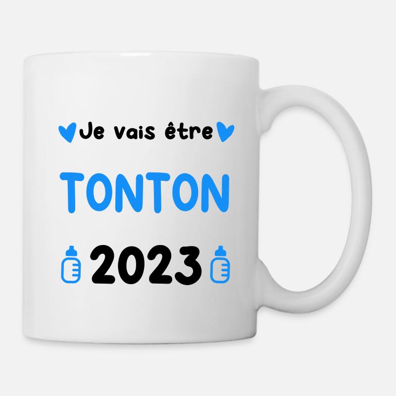 Annonce grossesse Tonton 2023 - Mug blanc - blanc