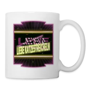 säugetier witzig weihnachten miezekatze - Tasse - Weiß - Rechts