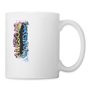 Génial depuis 1973 Motif Graffiti - Mug blanc - blanc - Droite