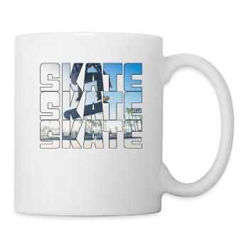 Skateboarding - Tasse - Weiß - Rechts