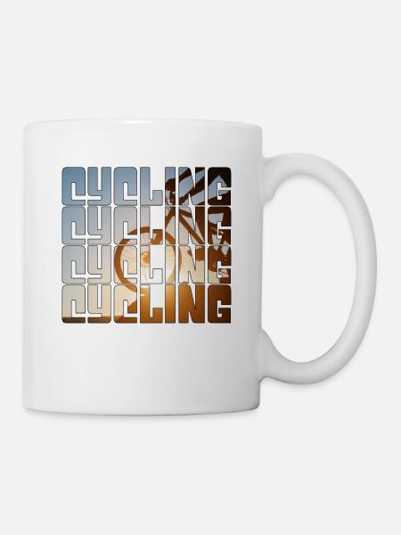 Fahrrad fahren - Tasse - Weiß