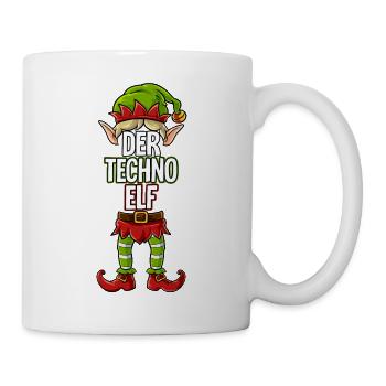 Techno Elf Partnerlook Weihnachten - Tasse - Weiß - Rechts