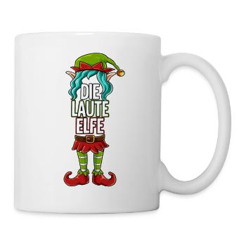 Laute Elfe Partnerlook Weihnachten - Tasse - Weiß - Rechts