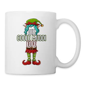 Coole Muddi Elfe Partnerlook Weihnachten - Tasse - Weiß - Rechts