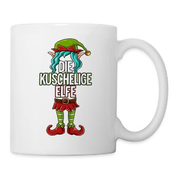 Kuschelige Elfe Partnerlook Weihnachten - Tasse - Weiß - Rechts
