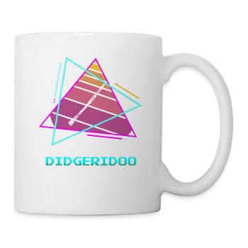 Rétro Vintage Classic Didgeridoo Player Instrument - Mug blanc - blanc - Droite