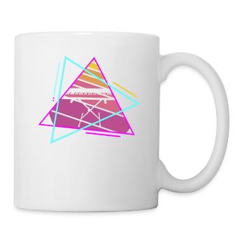 Rétro Vintage Classic Digital Piano Instrument - Mug blanc - blanc - Droite
