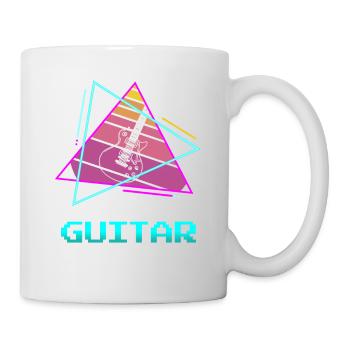 Retro Vintage Classic Guitar Instrument Guita - Mug - white - Right