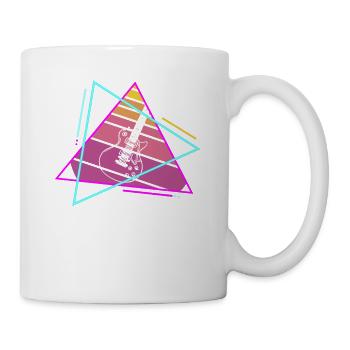 Retro Vintage Classic Guitar Instrument Guita - Mug - white - Right