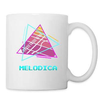 Rétro Vintage Classic Melodica Player Instrument - Mug blanc - blanc - Droite