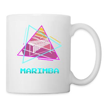 Retro Vintage Classic Marimba Player Instrument - Tasse - Weiß - Rechts