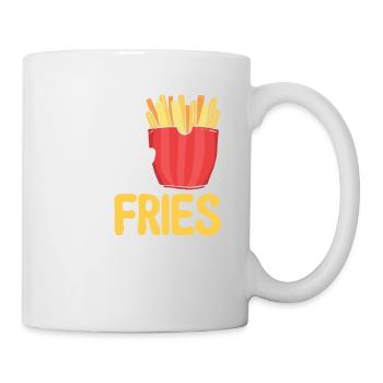 Pommes Frites Fast Food Pommes Frites - Tasse - Weiß - Rechts