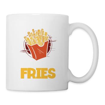Pommes Frites Fast Food Pommes Frites - Tasse - Weiß - Rechts