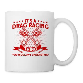 Drag Racer Racing Car Car Racing Cadeau - Mug blanc - blanc - Droite