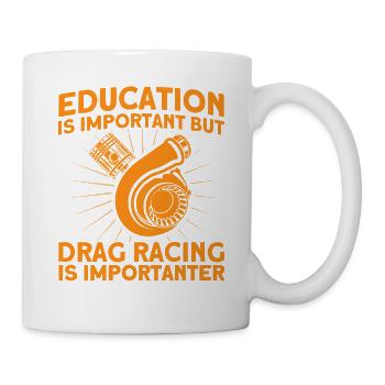 Car Racing Drag Racer Racing Car Cadeau - Mug blanc - blanc - Droite
