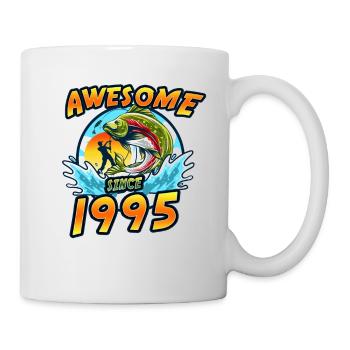 Awesome since 1995. Angel, Angler's Birthday - Mug - white - Right