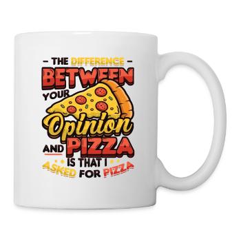 Ich Habe Um Pizza Gebeten. - Tasse - Weiß - Rechts