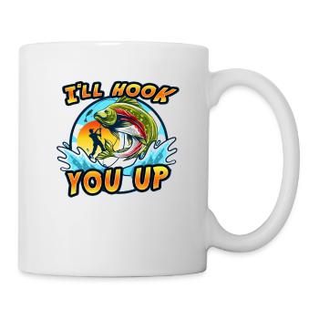 I'll hook you up. Fishing, Fishing - Mug - white - Right