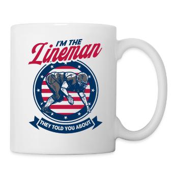 American Football American Football Mannschaft Foo - Tasse - Weiß - Rechts