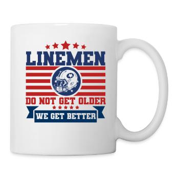 Joueur de football américain Équipe de football américain Foot - Mug blanc - blanc - Droite