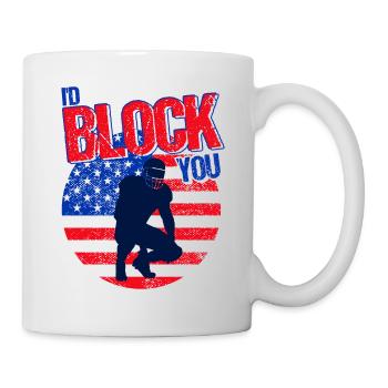 American Football Football Spieler American Footba - Tasse - Weiß - Rechts