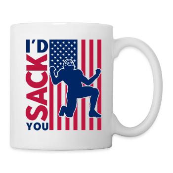 American Football Spieler American Football Mannsc - Tasse - Weiß - Rechts