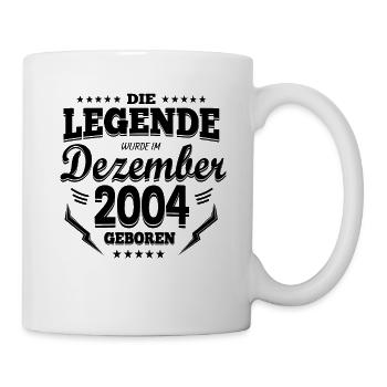 Dezember 2004 Geburtstag Sprüche - Tasse - Weiß - Rechts