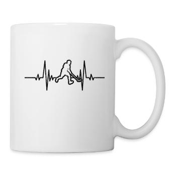 Hockeyspieler Geschenk Feldhockey Hockey Unihockey - Tasse - Weiß - Rechts