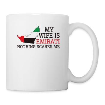 Nothing Scares Me Emirati Wife United Arab - Mug - white - Right